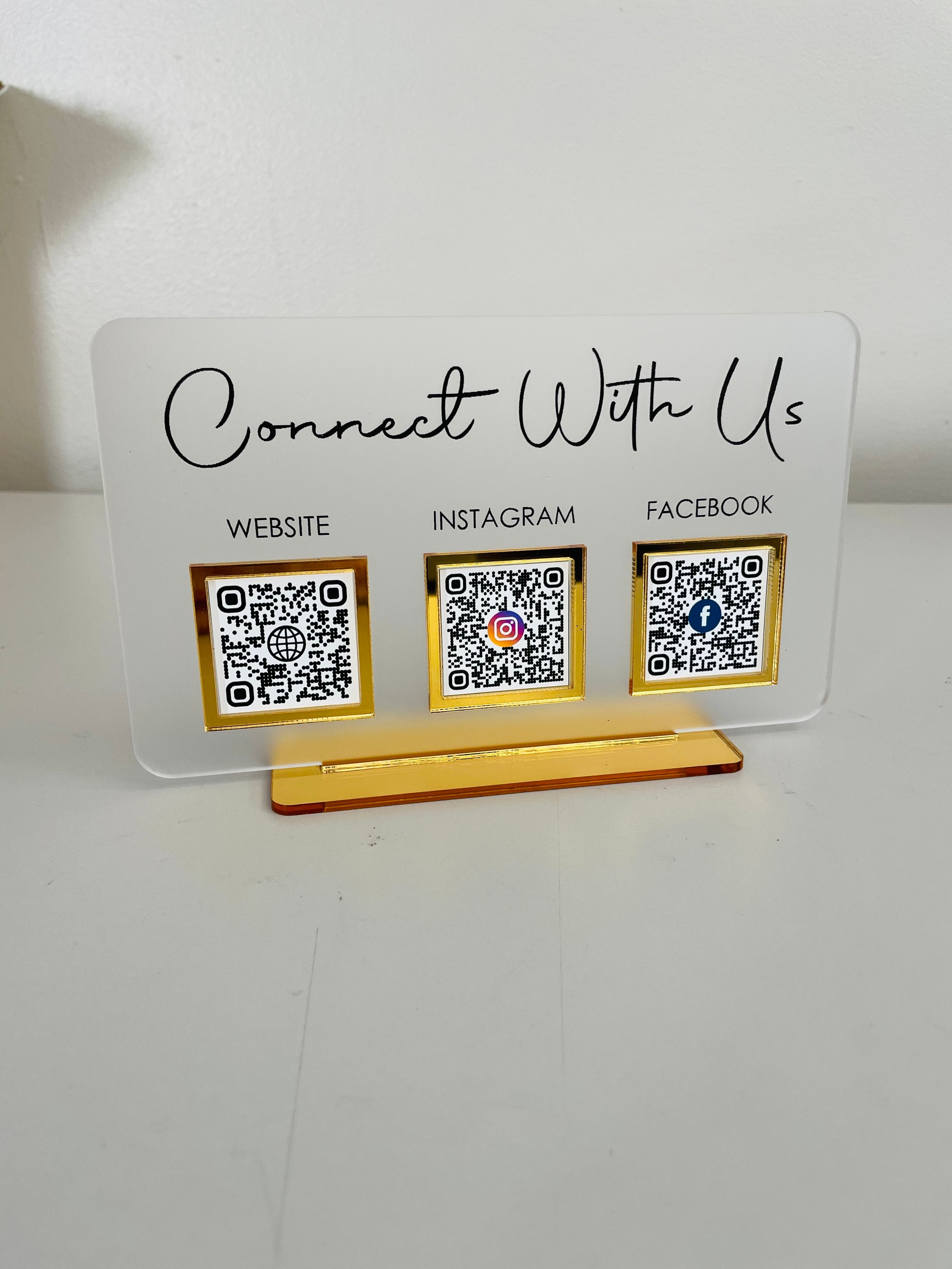 Custom QR code Sign | Designs By Couth